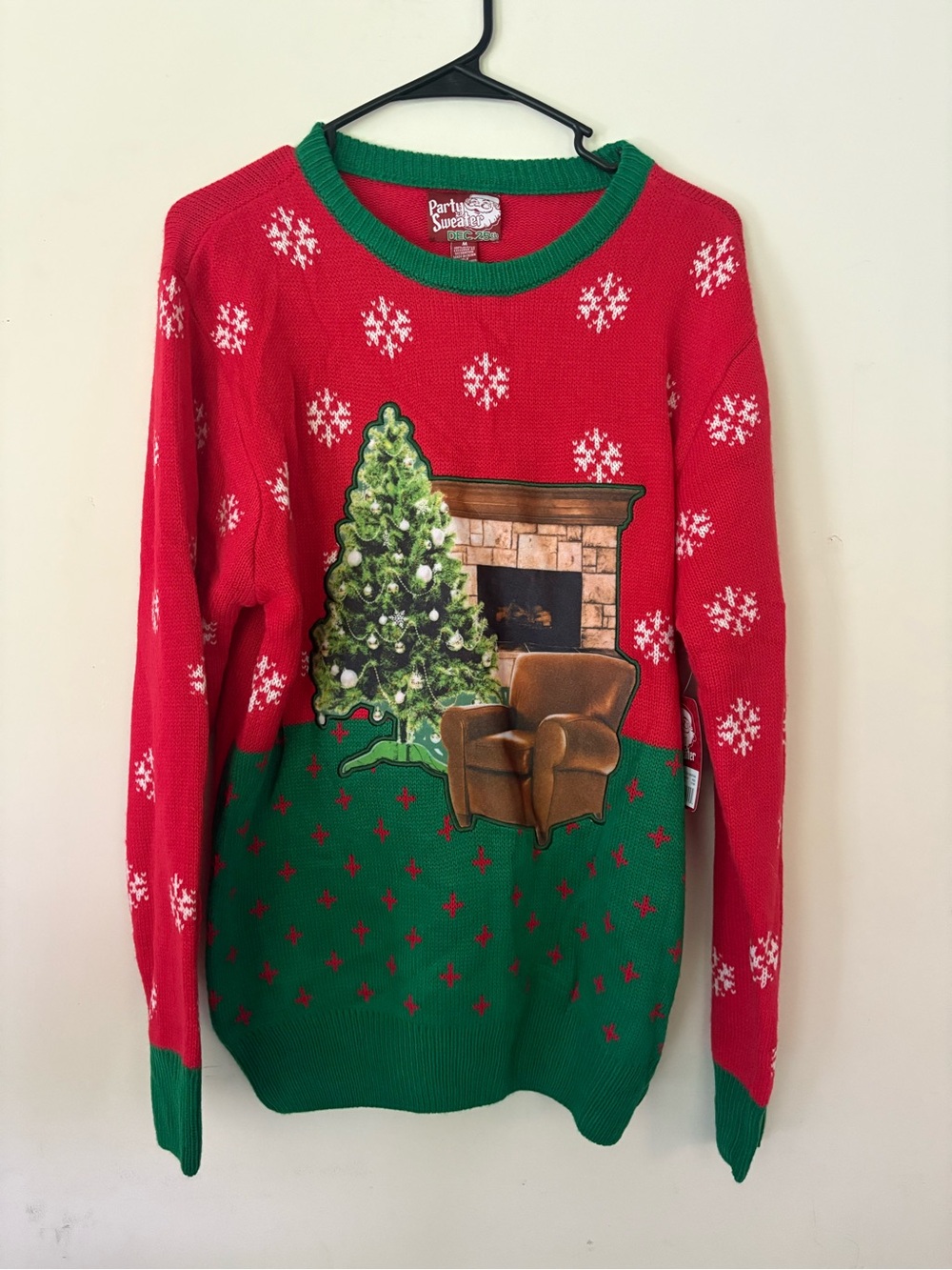 Party Sweater Men’s Red & Green Christmas Sweater